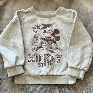 GAP Disney Mickey Mouse sweatshirt worn once/twice! Basically brand new size 4t